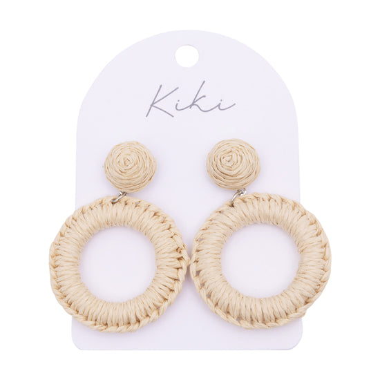 Kiki Natural Circle Earrings