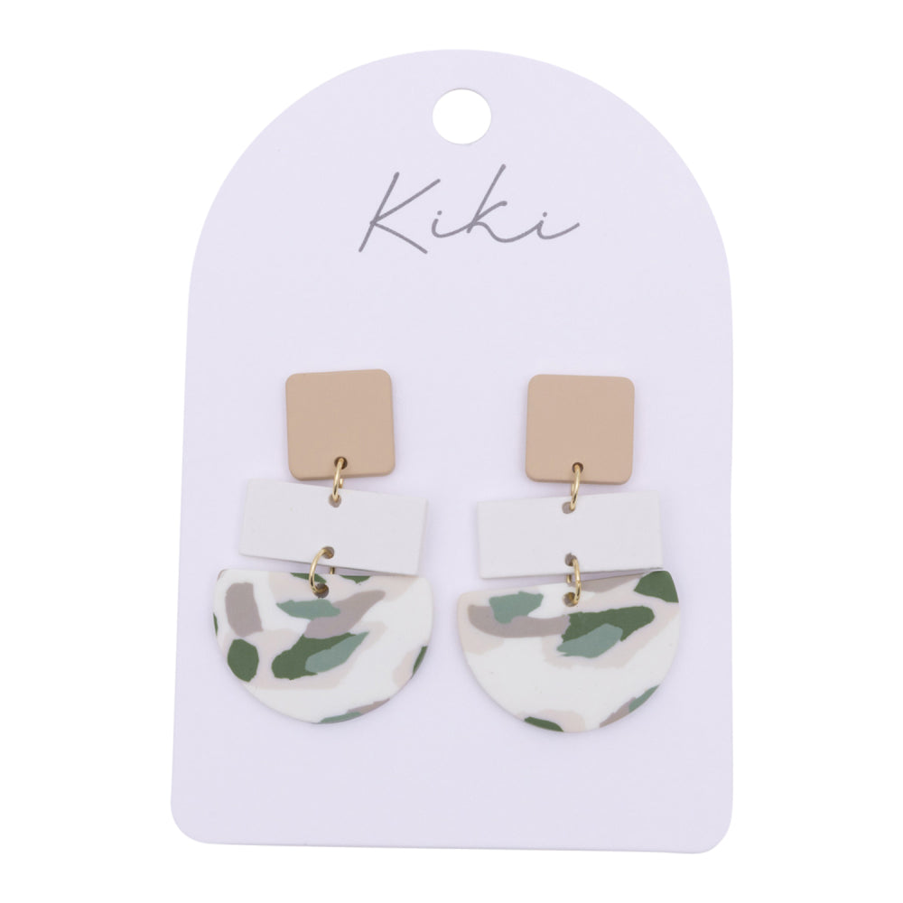 Kiki Green Terrazzo Earrings