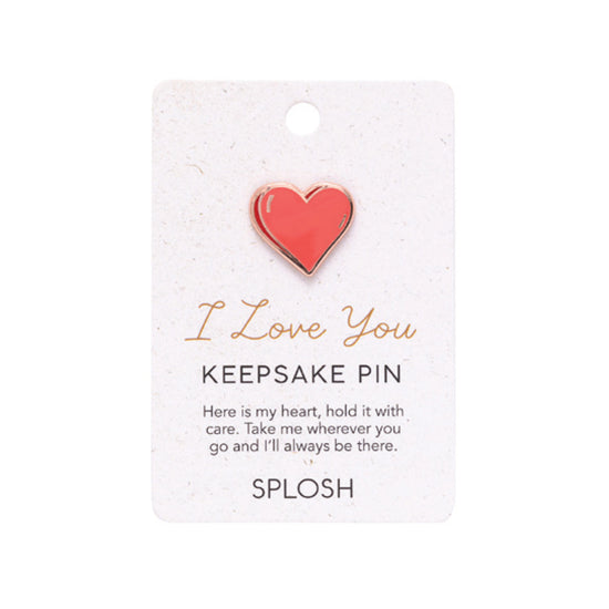 Valentines Day I Love You Keepsake Pin