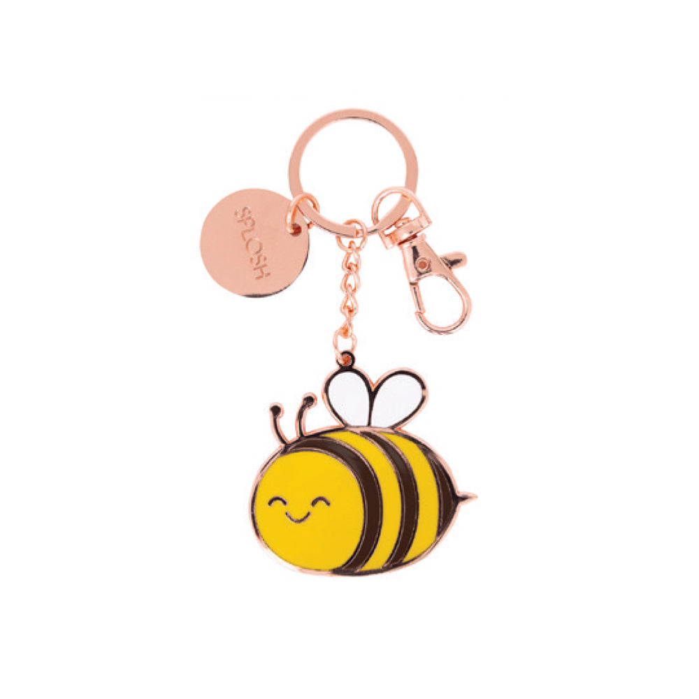 Valentines Day Bee Keyring 