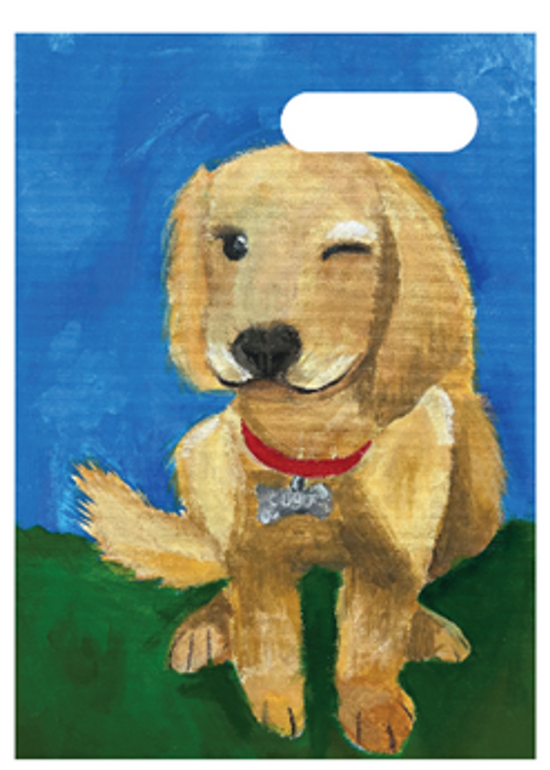 Spencil A4 Book Cover - Cugo the Golden Retriever