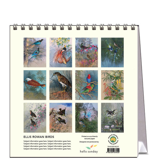 2025 Desk Calendar Ellis Rowan Birds