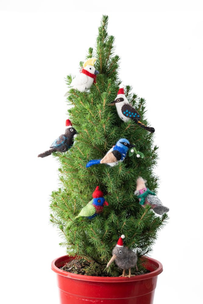 Christmas Decoration - Blue Wren Wilma