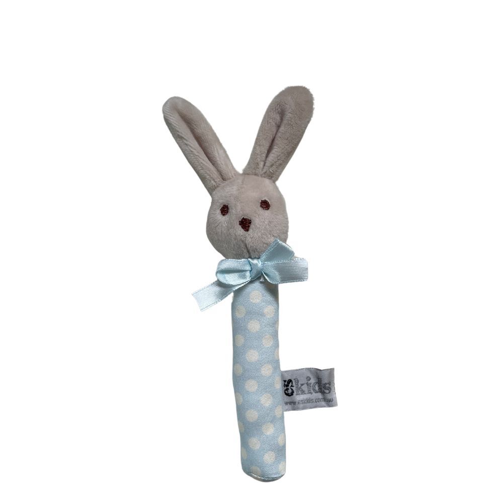 ES Kids - Bunny Rattle Mini - Beige/Blue