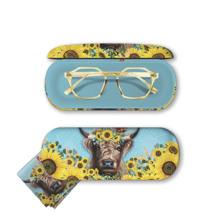 Glasses Case & Cleaning Cloth - Sunny Highland