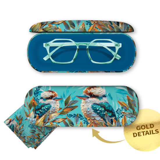 Glasses Case & Cleaning Cloth - Charming Kooka