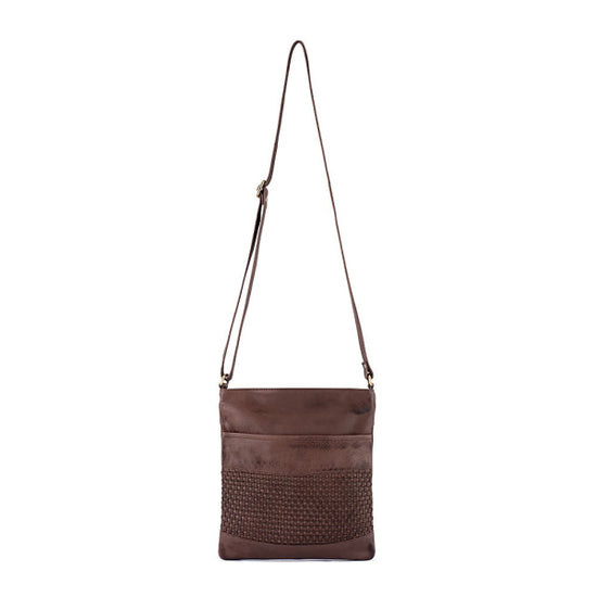 Verona - Weaved Crossbody/shoulder Bag Brown